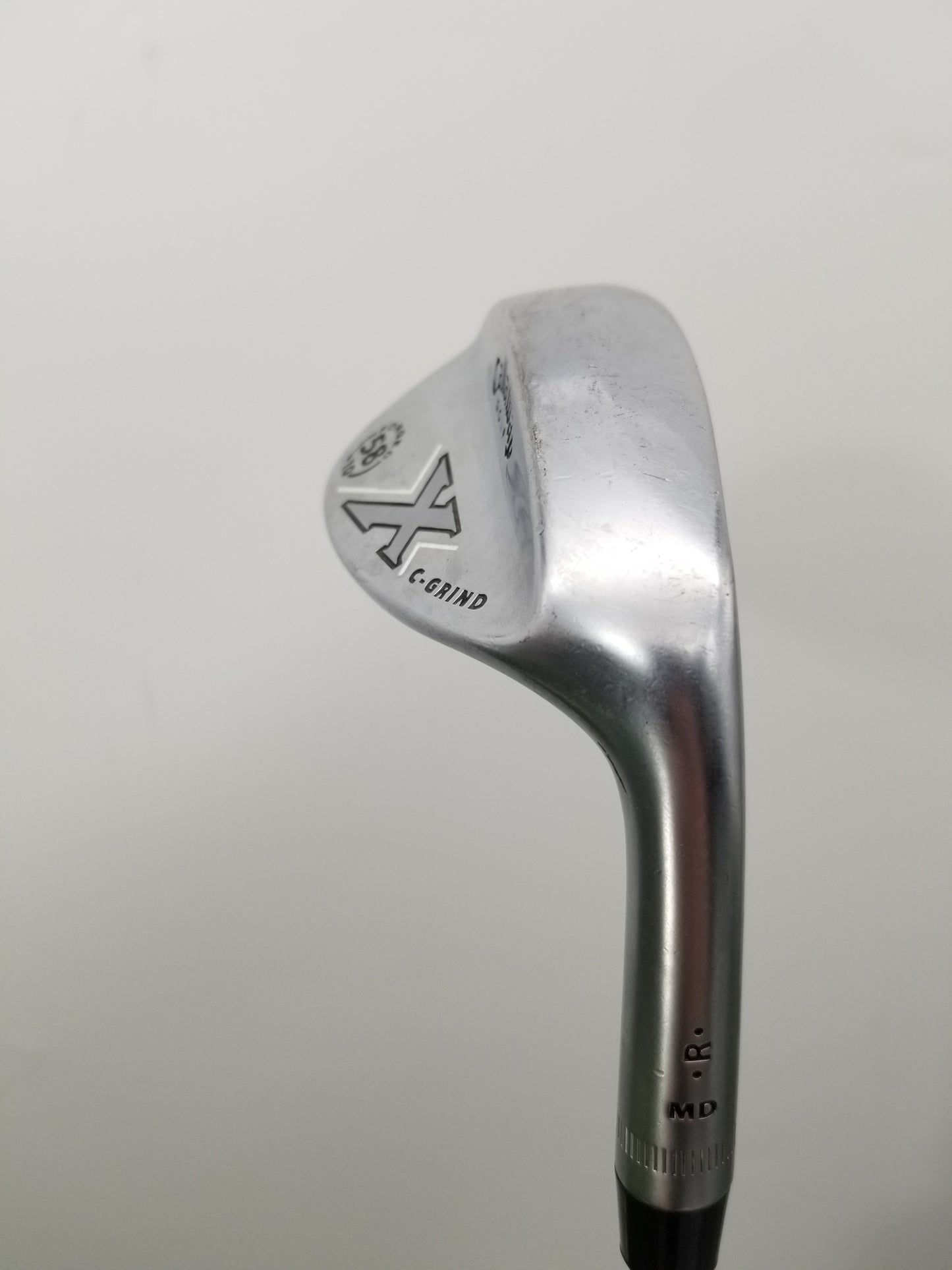 2008 CALLAWAY X FORGED WHITE CHROME WEDGE 58/10C WEDGE FLEX STEEL 36.5" GOOD