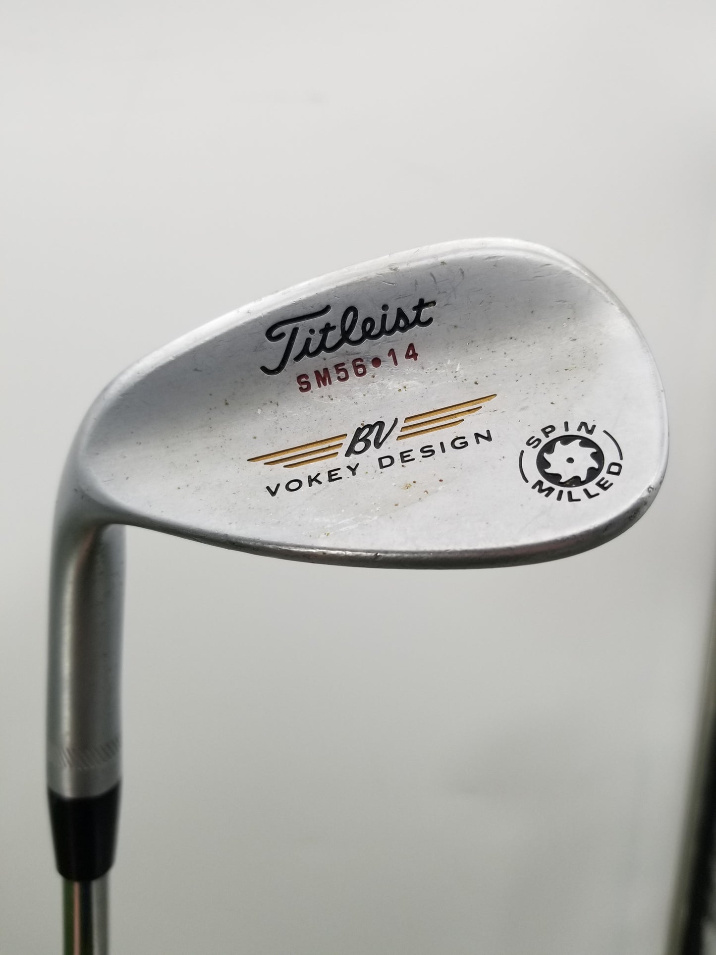 LEFTY 2009 TITLEIST VOKEY SPIN MILLED CHROME WEDGE 56/14 WEDGE FLEX DYNGOLD GOOD