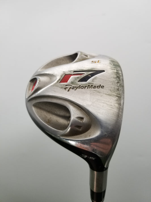 2006 TAYLORMADE R7 FAIRWAY 3 WOOD 15* STIFF RE AX 70 MID TIP +HC FAIR