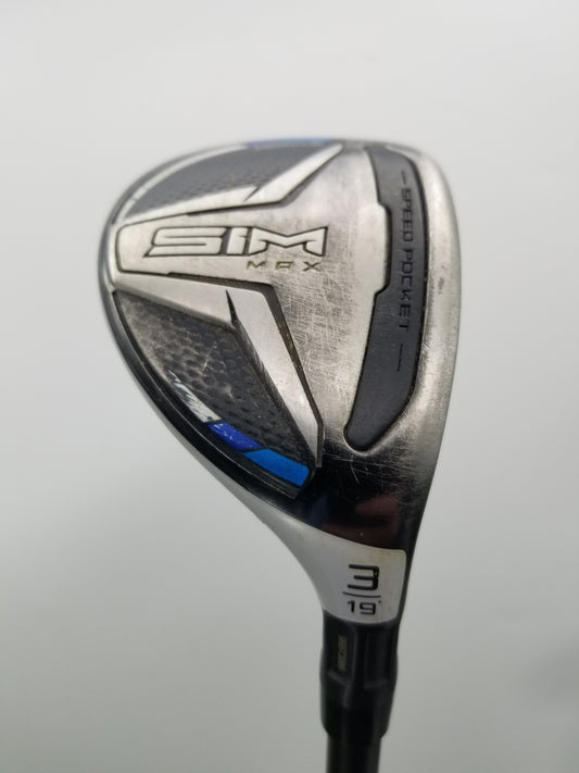 2020 TAYLORMADE SIM MAX 3 HYBRID 19* STIFF KBS HYBRID +HC FAIR