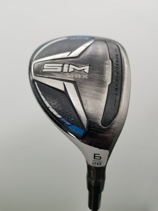 2020 TAYLORMADE SIM MAX 6 HYBRID 28* SENIOR FUJIKURA VENTUS BLUE 5 FAIR