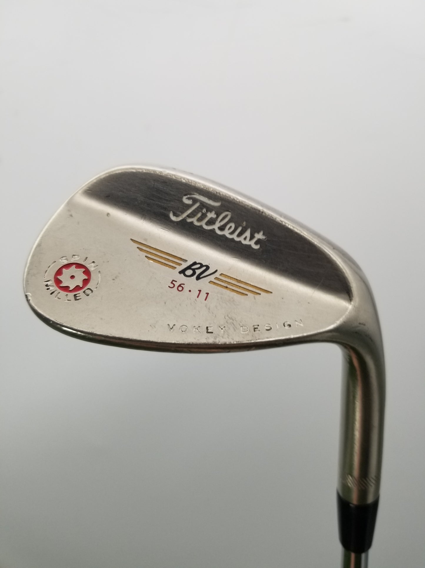 2009 TITLEIST VOKEY SPIN MILLED BLACK NICKEL WEDGE 56*/11 REGULAR FCM 5.5 FAIR