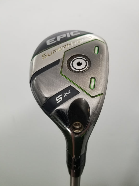 2022 CALLAWAY EPIC SUPER HYBRID 5 HYBRID 24* SENIOR STEELFIBER FC65 +HC FAIR