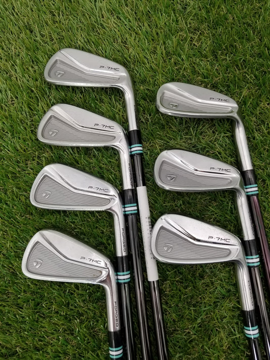 2021 TAYLORMADE P7MC IRON SET 4-PW STIFF KBS STEEL GOOD