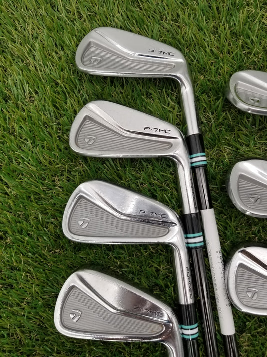 2021 TAYLORMADE P7MC IRON SET 4-PW STIFF KBS STEEL GOOD
