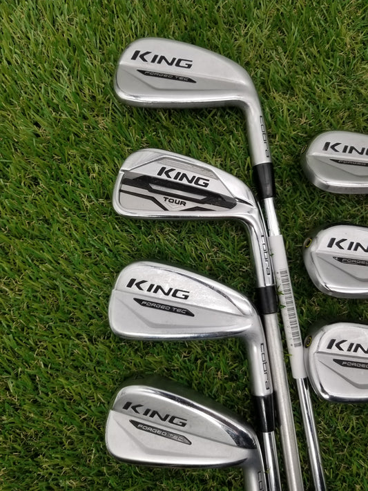 2020 COBRA KING FORGED TEC IRON SET 4-PW STIFF TRUE TEMPER ELEVATE 95 VSS GOOD