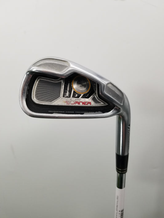 2008 TAYLORMADE TOUR BURNER 6 IRON STEEL STIFF FLEX 37.5" GOOD