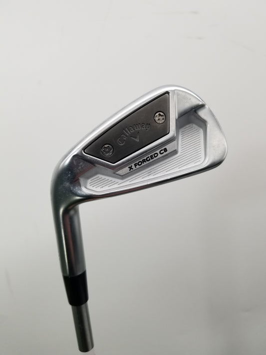 LEFTY 2021 CALLAWAY X FORGED CB 7 IRON STIFF PROJECT X IO 110G 36.5" GOOD