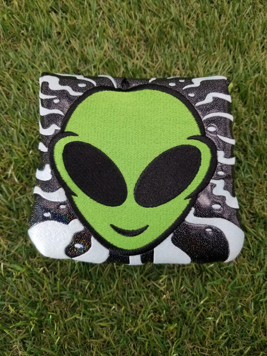 NEW TAYLORMADE VAULT LITTLE GREEN MAN SPIDER MALLET PUTTER HEADCOVER BRANDNEW