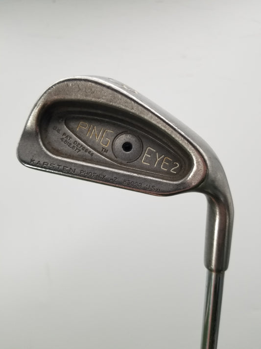 PING EYE 2 3 IRON STIFF KARSTEN STEEL 38.75" BLACK DOT GOOD