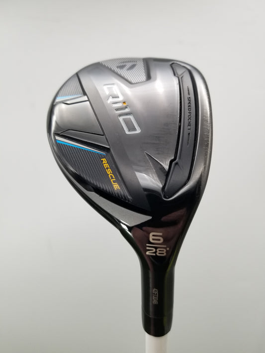 2024 TAYLORMADE QI10 RESCUE 6 HYBRID 28* SENIOR FERUGA GBS 45 WHITE VERYGOOD