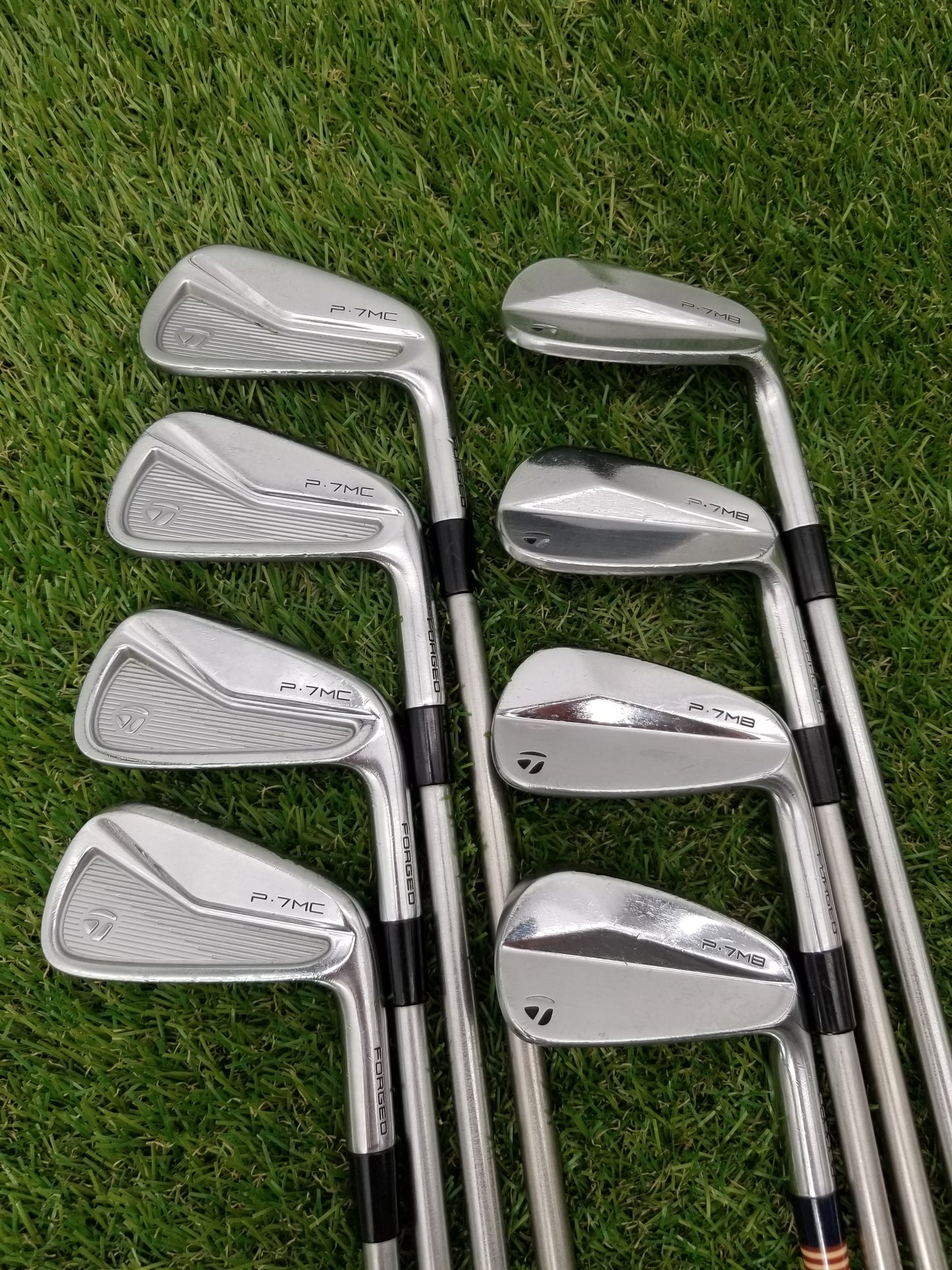 2021 TAYLORMADE P7MC/P7MB COMBO IRON SET 3I-PW XSTIFF KBS TOUR C-TAPER FAIR