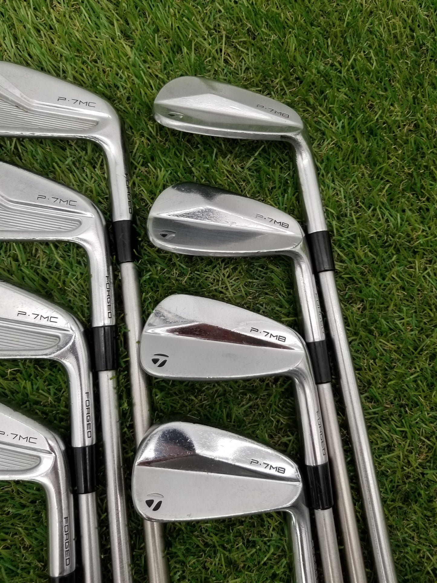 2021 TAYLORMADE P7MC/P7MB COMBO IRON SET 3I-PW XSTIFF KBS TOUR C-TAPER FAIR