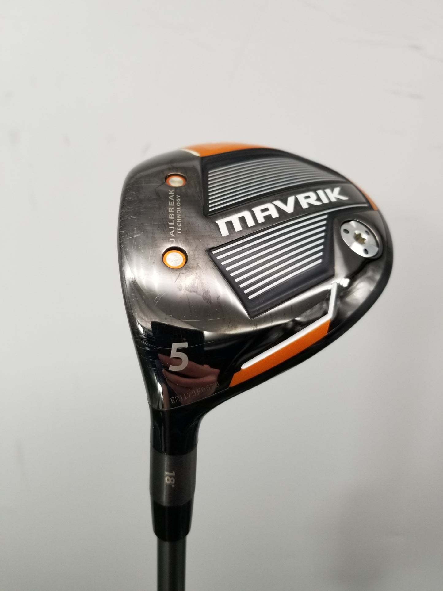 LEFTY 2020 CALLAWAY MAVRIK 5 WOOD 18* REGULAR PROJX HZRDUS ORANGE +HC VERYGOOD