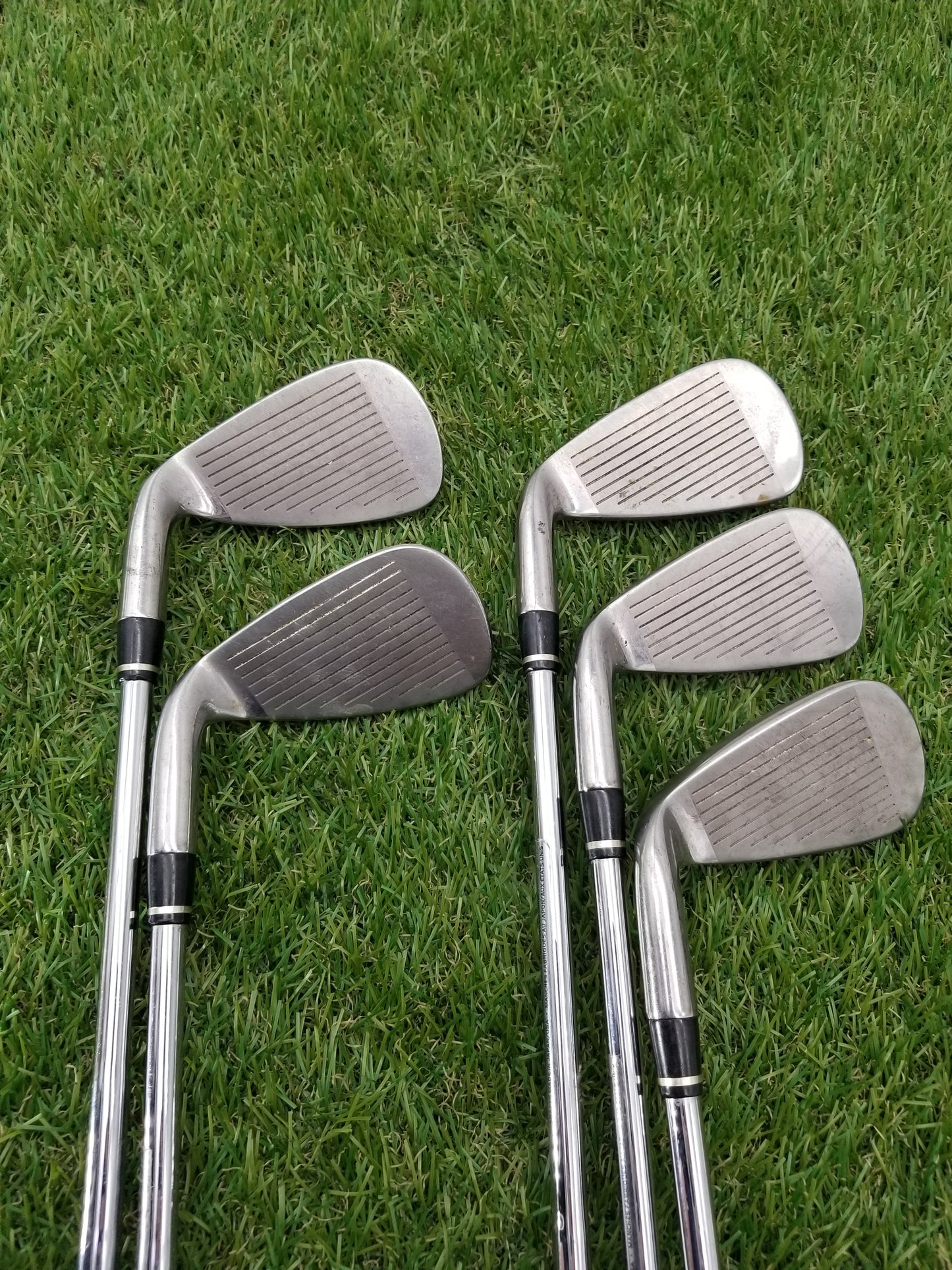 2007 NIKE SLINGSHOT OSS IRON SET 5-PW (NO 9I) STIFF TRUE TEMPER SPEEDSTEP GOOD