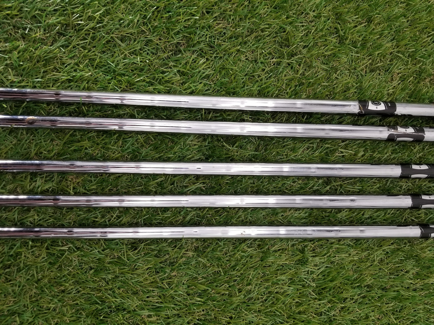 2007 NIKE SLINGSHOT OSS IRON SET 5-PW (NO 9I) STIFF TRUE TEMPER SPEEDSTEP GOOD