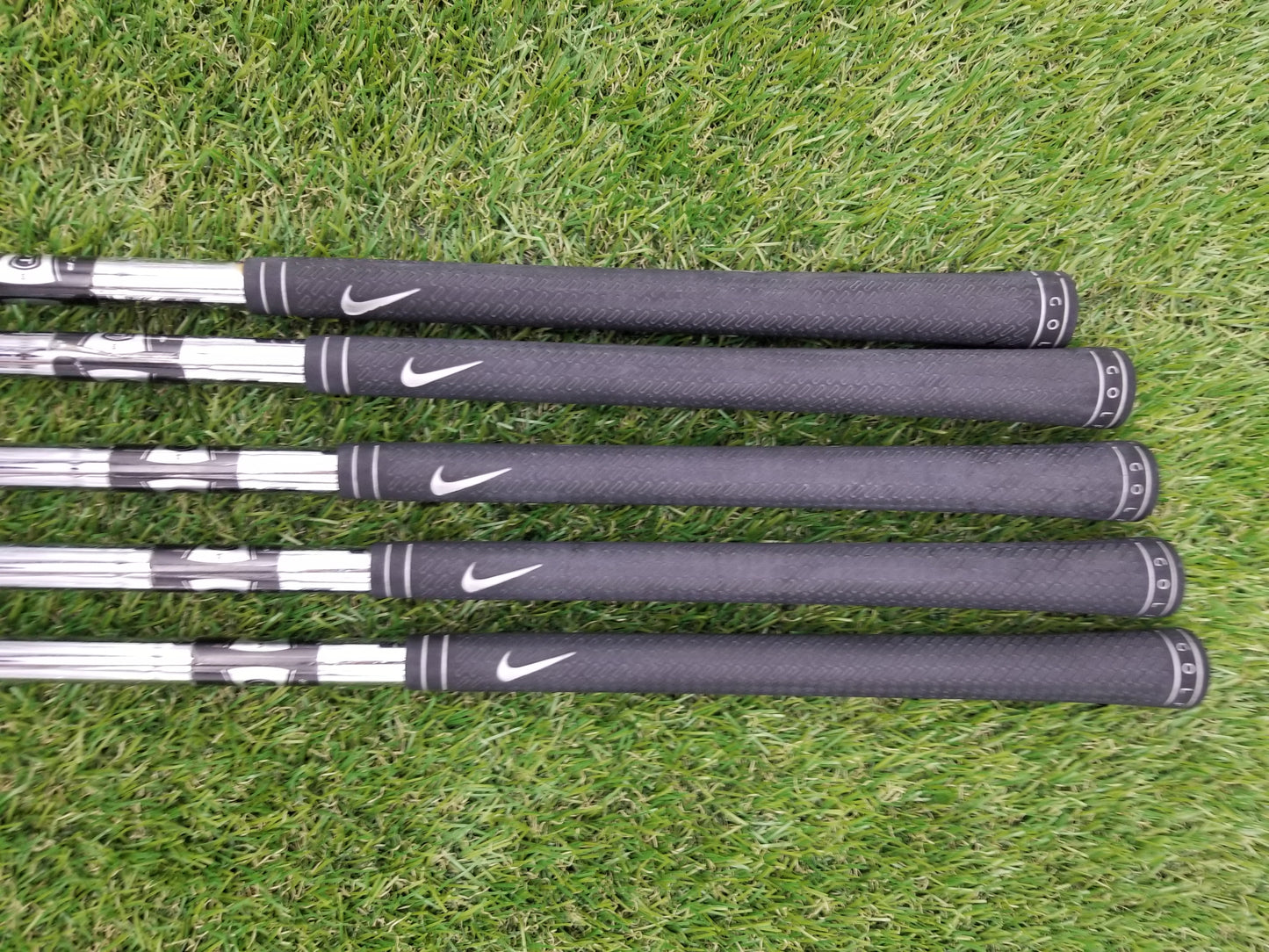 2007 NIKE SLINGSHOT OSS IRON SET 5-PW (NO 9I) STIFF TRUE TEMPER SPEEDSTEP GOOD