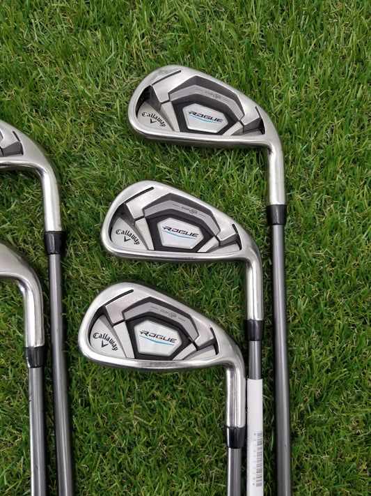 2018 CALLAWAY ROGUE IRON SET 6-AW (NO PW) REGULAR ALDILA SYNERGY 60 GOOD
