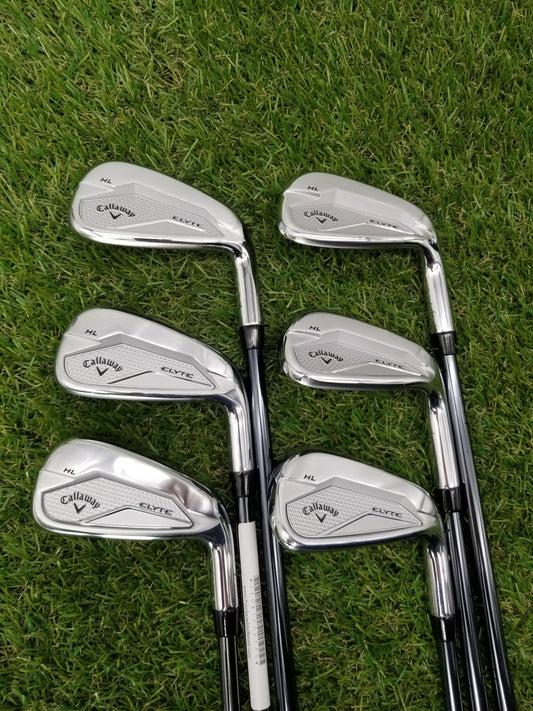 CALLAWAY ELYTE HL IRON SET 6I-PW,GW SENIOR UST MAMIYA RECIOL DART 70 DEMO