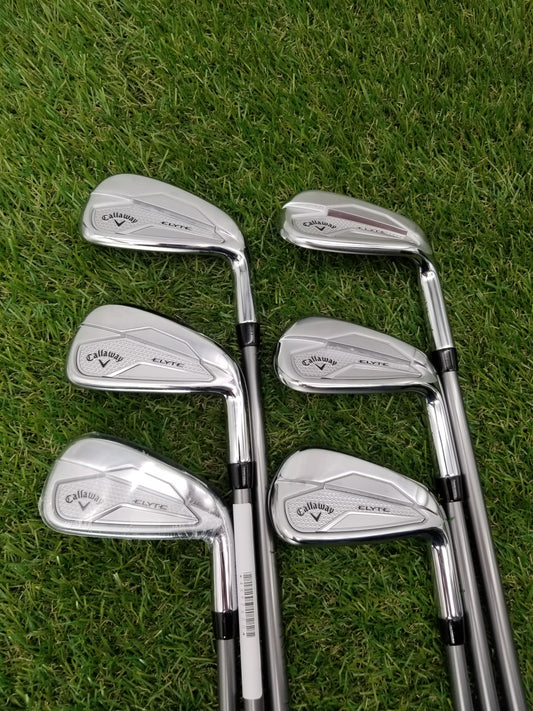 CALLAWAY ELYTE IRON SET 6I-PW,GW REGULAR PROJECT X DENALI CHARCOAL 65G DEMO