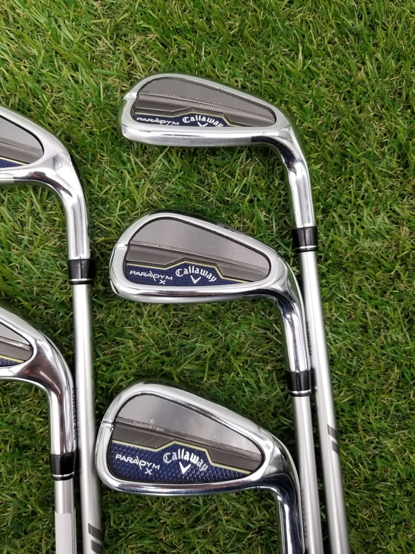 2023 CALLAWAY PARADYM X IRON SET 7I-PW,GW SENIOR ALDILA ASCENT 50 GOOD