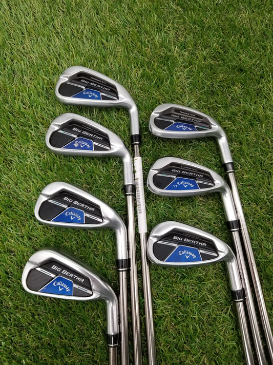 2021 CALLAWAY BIG BERTHA B21 IRON SET 4-PW SENIOR UST RECOIL ESX 460 GOOD