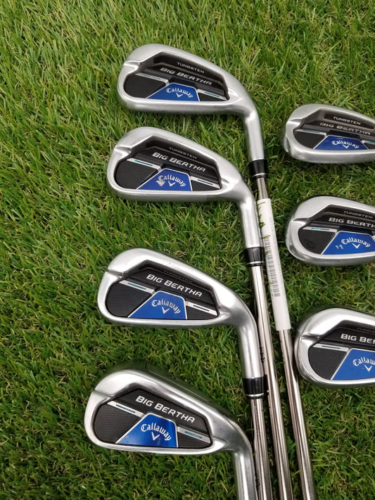 2021 CALLAWAY BIG BERTHA B21 IRON SET 4-PW SENIOR UST RECOIL ESX 460 GOOD