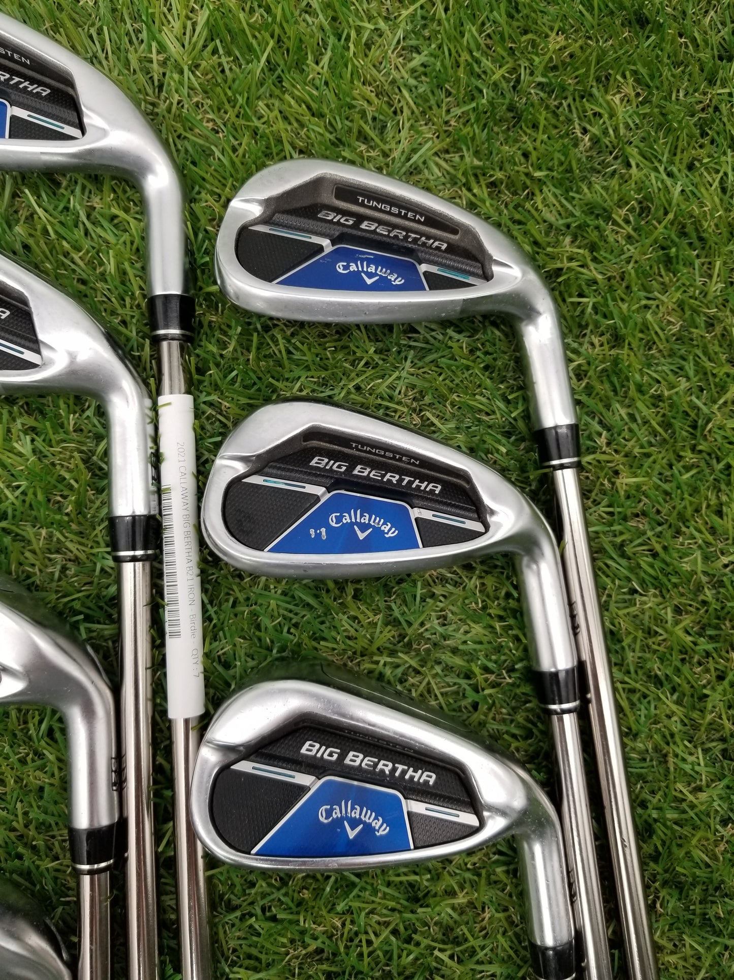 2021 CALLAWAY BIG BERTHA B21 IRON SET 4-PW SENIOR UST RECOIL ESX 460 GOOD