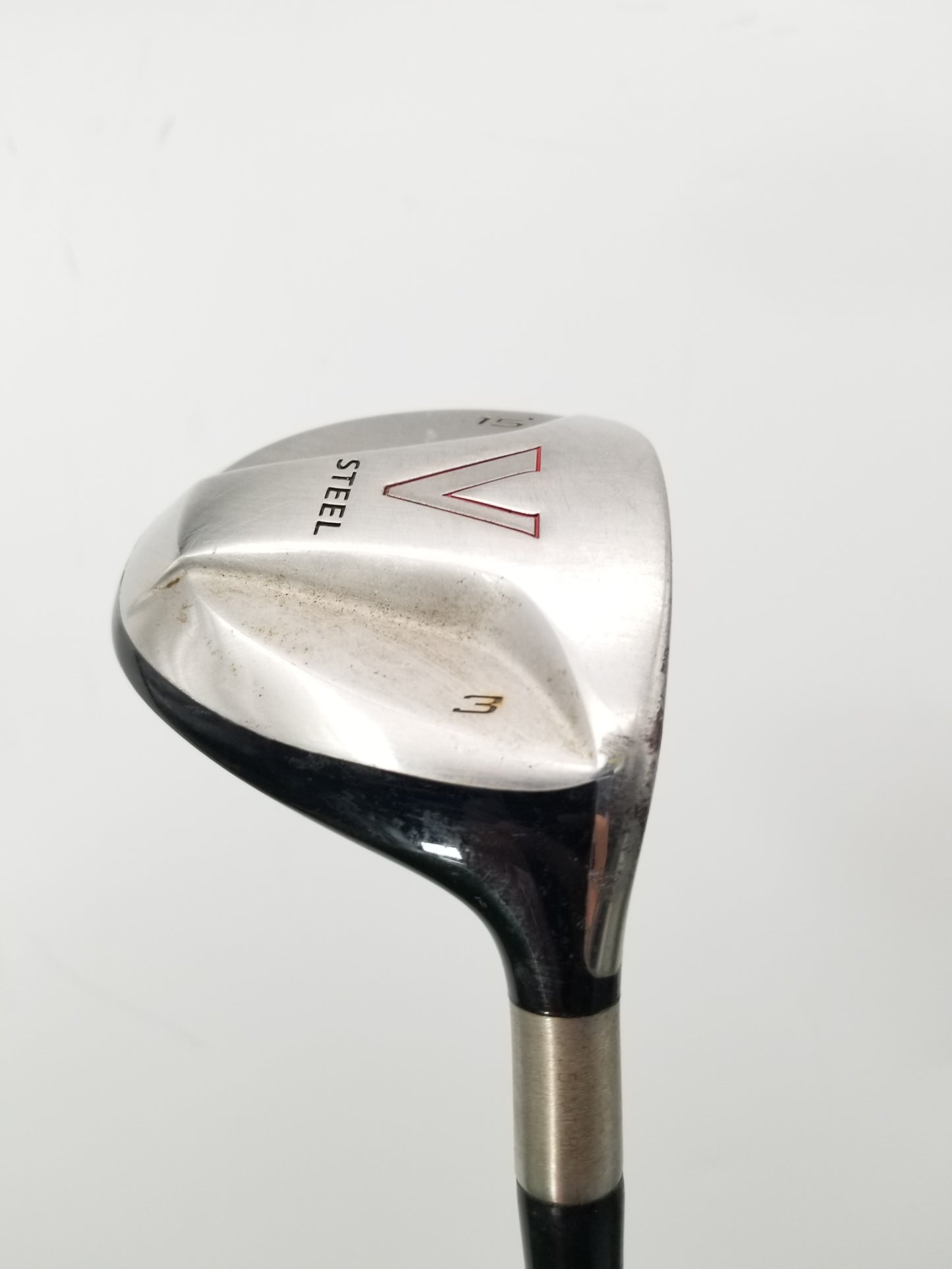 2001 TAYLORMADE V STEEL 3 WOOD 15* STIFF TM ULTRALIGHT FAIR