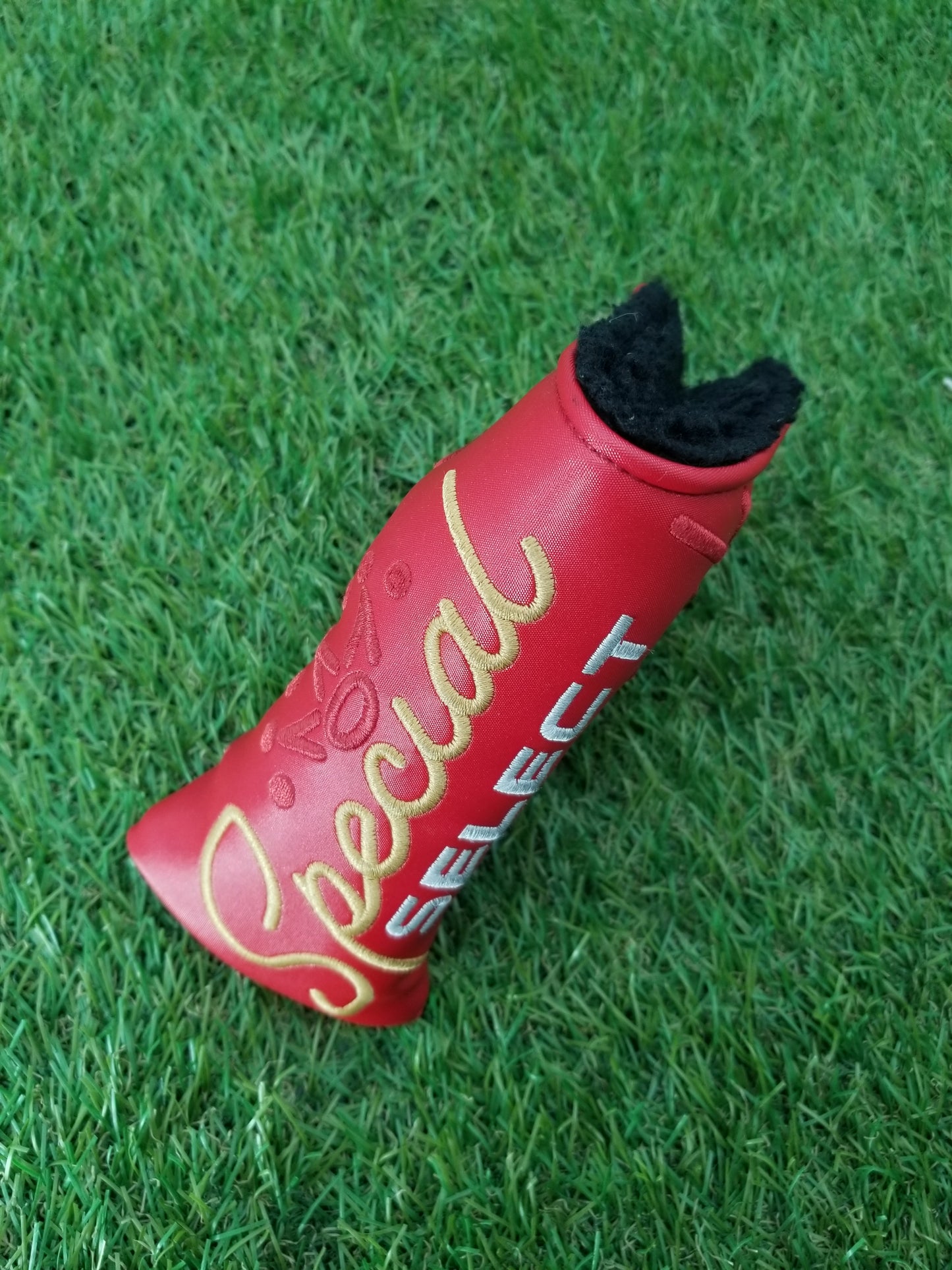 SCOTTY CAMERON SPECIAL SELECT RED BLADE PUTTER HEADCOVER VERYGOOD
