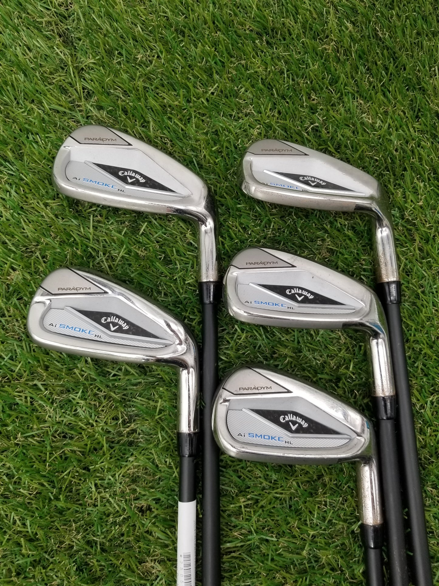 2024 CALLAWAY PARADYM AI SMOKE HL IRON SET 7I-PW,GW REG PROJX CYPHER 60 GOOD