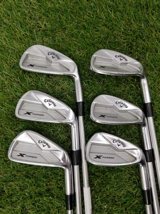 2018 CALLAWAY X FORGED IRON SET 5I-PW STIFF KBS TOUR C-TAPER LITE 110 FAIR