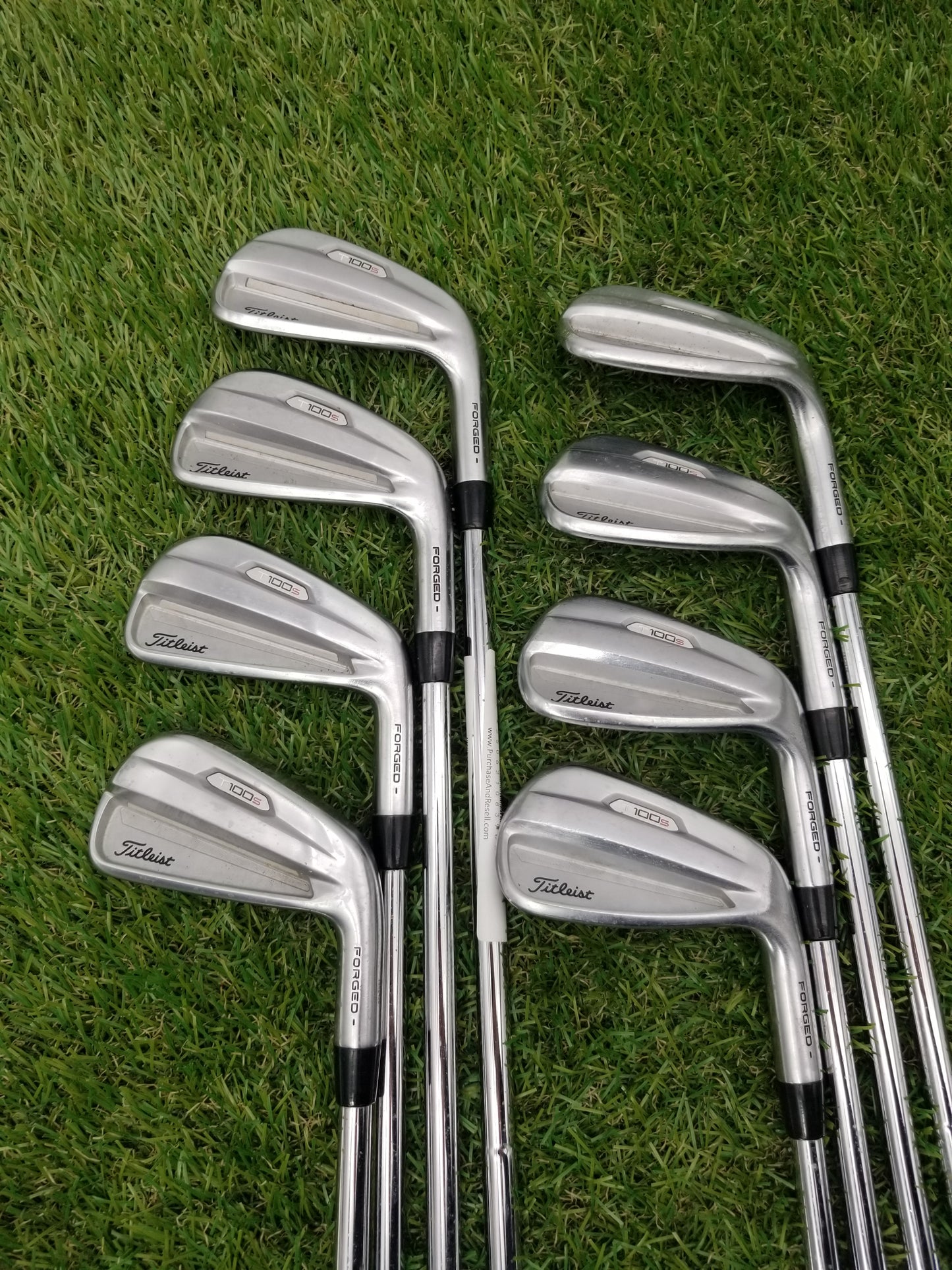 2021 TITLEIST T100 S IRON SET 4I-PW,GW STIFF TRUE TEMPER AMT TOUR WHITE GOOD