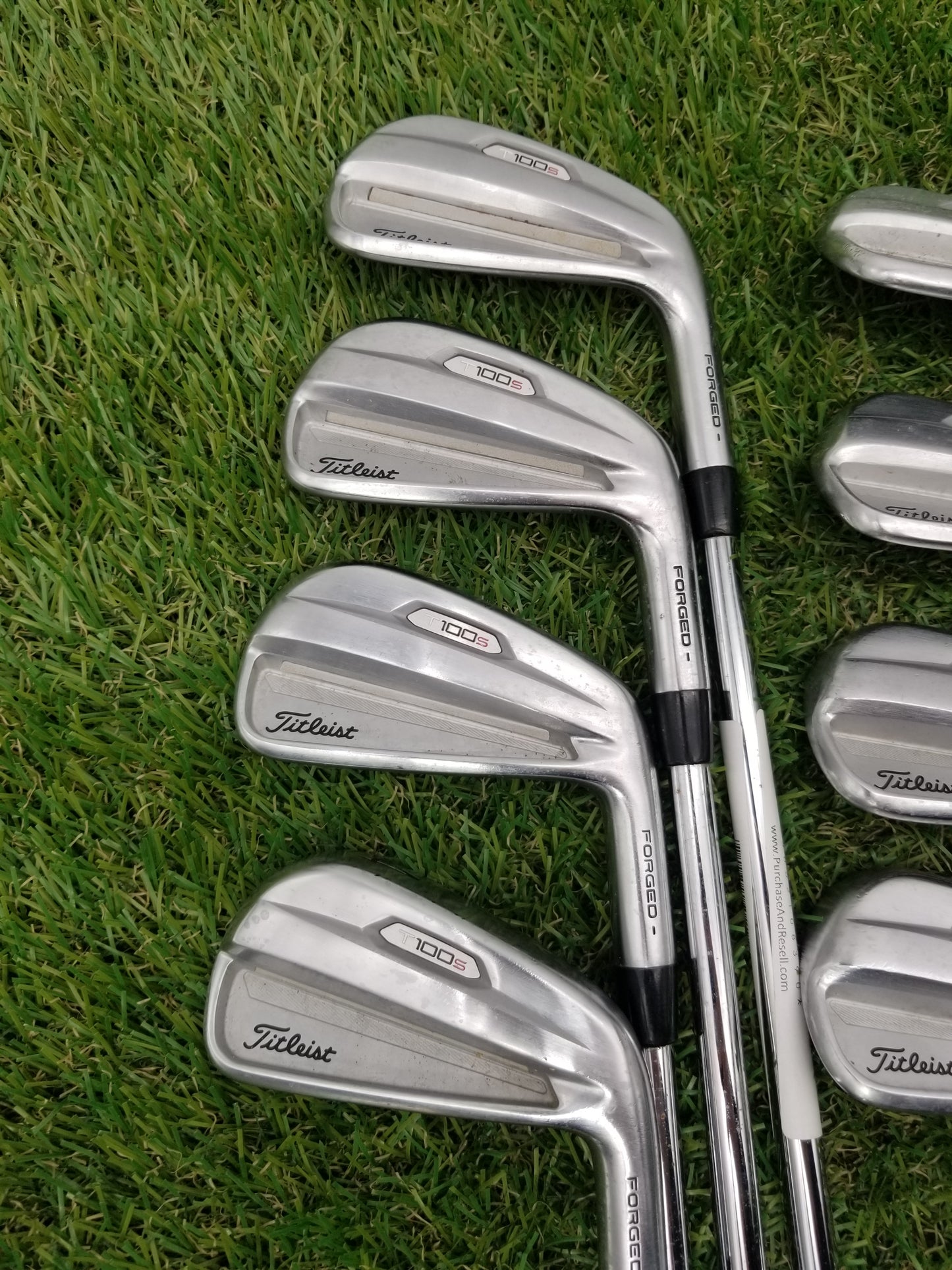 2021 TITLEIST T100 S IRON SET 4I-PW,GW STIFF TRUE TEMPER AMT TOUR WHITE GOOD