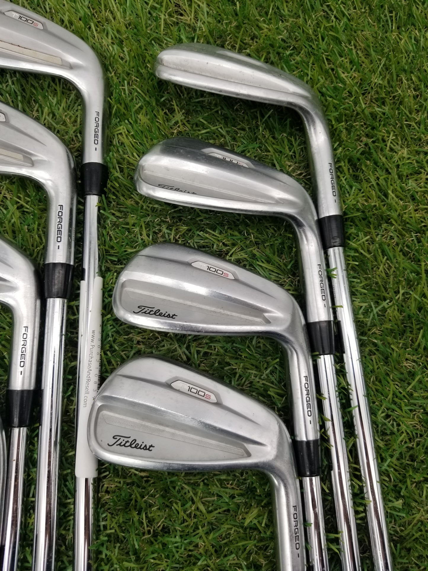 2021 TITLEIST T100 S IRON SET 4I-PW,GW STIFF TRUE TEMPER AMT TOUR WHITE GOOD