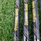 TRUE TEMPER DYNAMIC GOLD MID X100 IRON SHAFT SET XSTIFF 115G .355" TIP GOOD