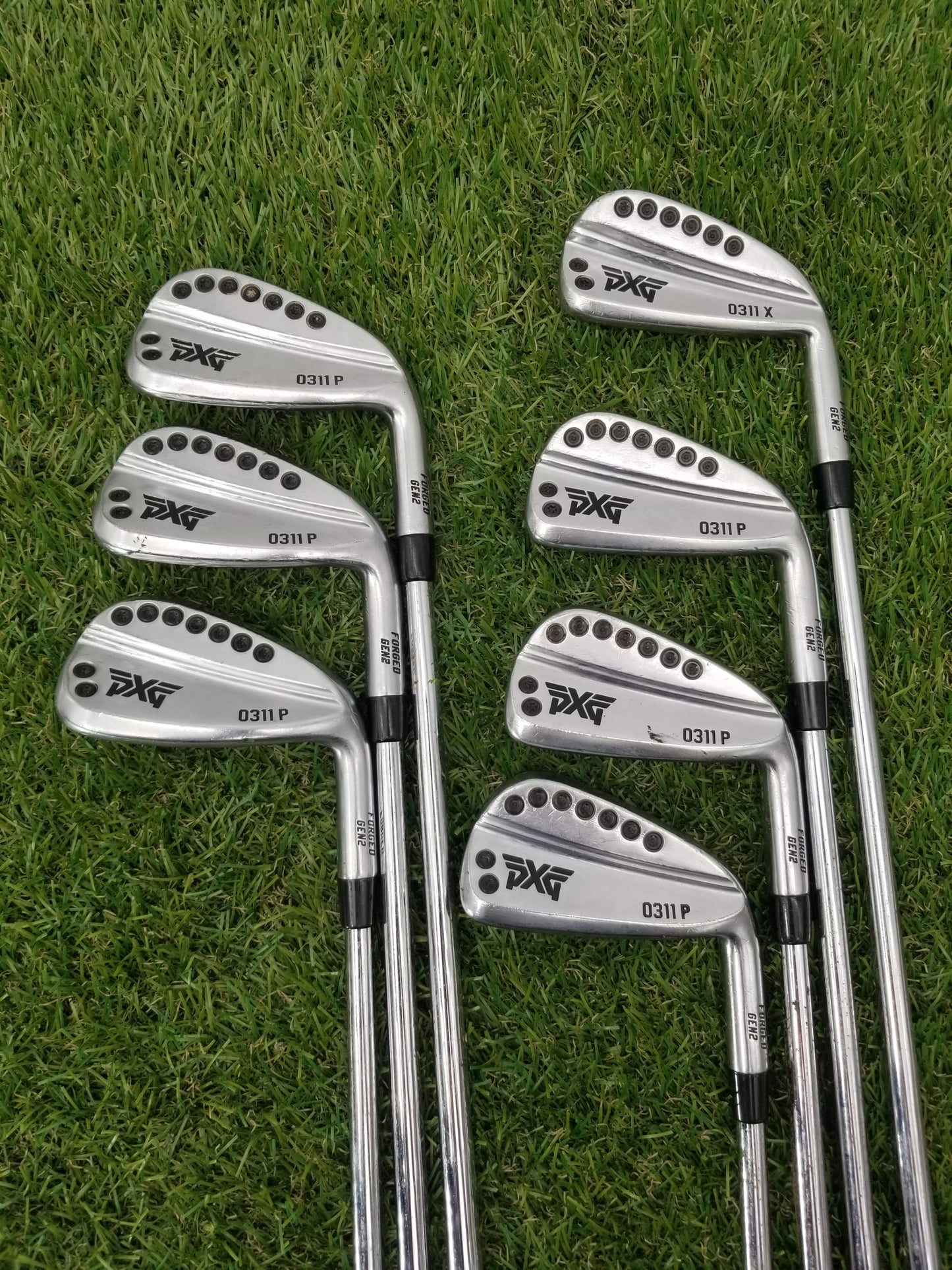 2018 PXG 0311P GEN2 CHROME IRON SET 4I-PW XSTIFF KBS $-TAPER 130 GOOD