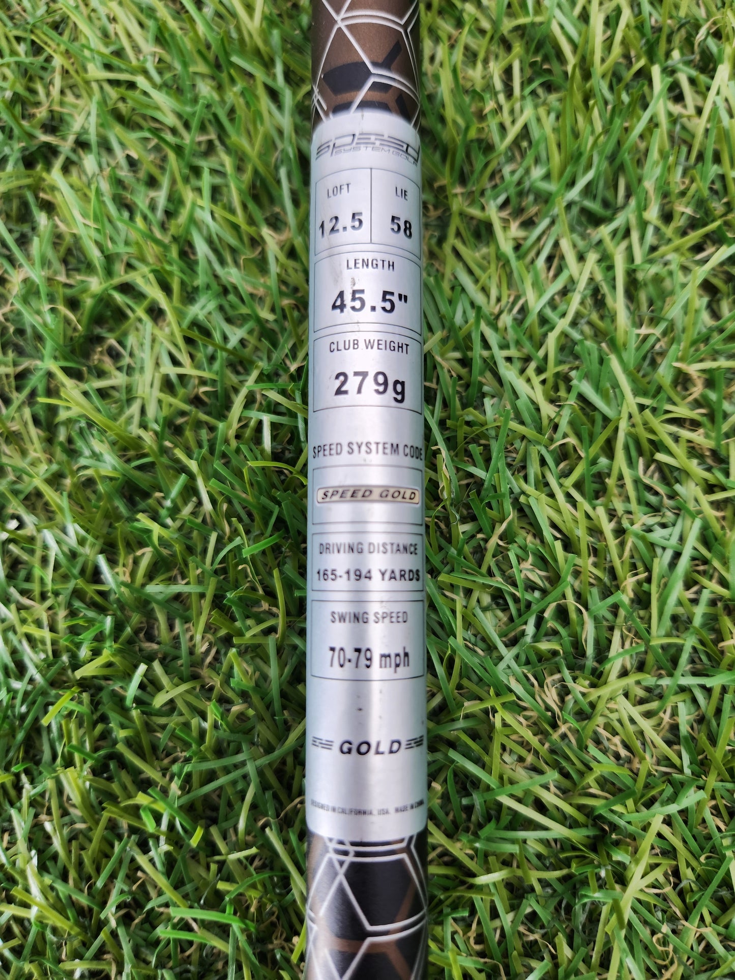 SPEED GOLD DRIVER 12.5* SENIOR SYSTEM +HC GOOD