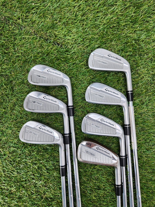 2019 TAYLORMADE P760 IRON SET 4-PW STIFF KBS TOUR GOOD