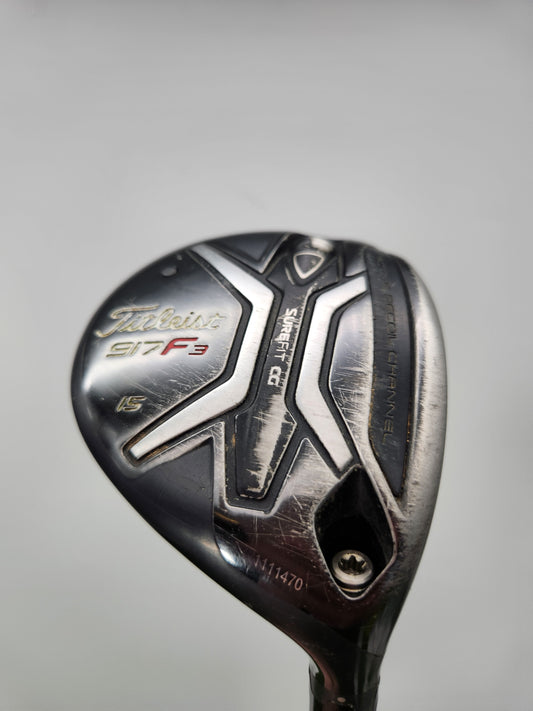 2016 TITLEIST 917F3 3 WOOD 15* STIFF PROJECTX EVENFLOW WHITE 65G FAIR