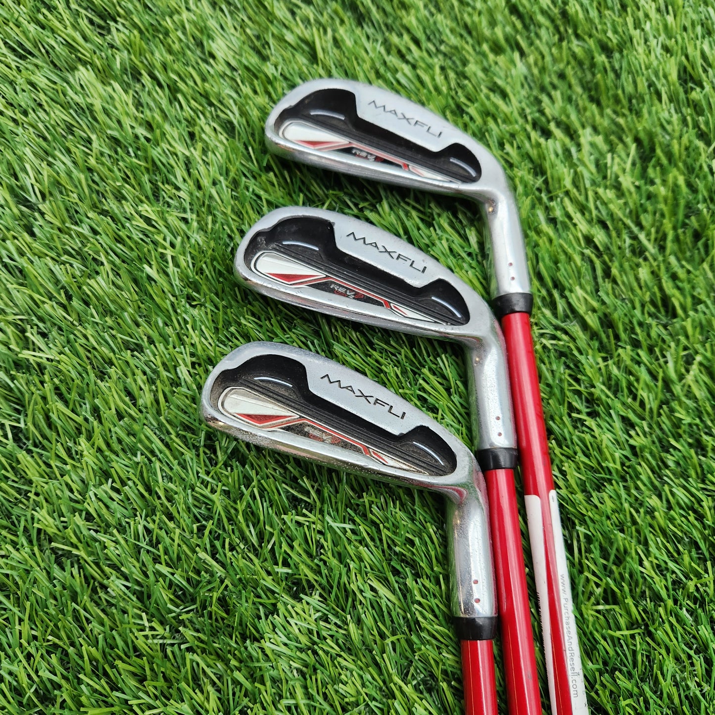 JUNIOR MAXFLI REV2 CLUB SET DRIVER,HY,HY,7I,9I,SW (KIDS 46" TALL) FAIR