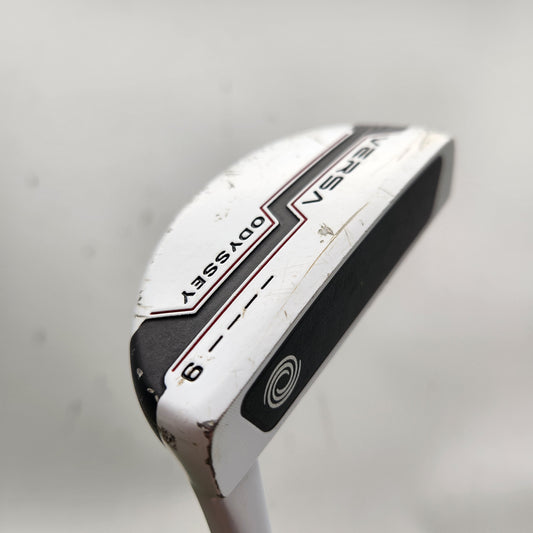 2013 ODYSSEY VERSA 9 WHITE BLACK WHITE PUTTER STEEL 34.5" FAIR