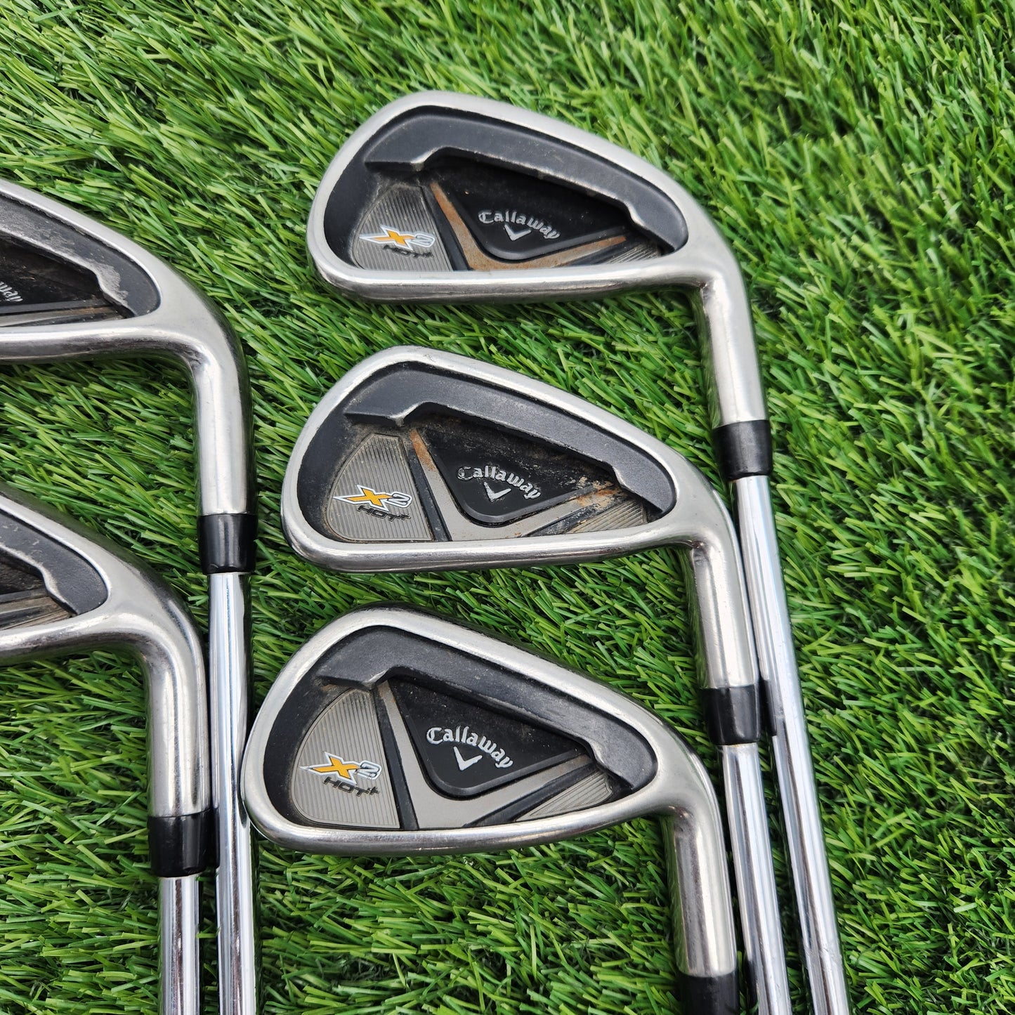 2013 CALLAWAY X2 HOT IRON SET 6-PW STIFF STEEL SHAFT FAIR