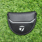 TAYLORMADE BLACK TP RESERVE MALLET PUTTER HEADCOVER VERYGOOD