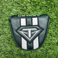 TOULON DESIGN GREEN MALLET PUTTER HEADCOVER VERYGOOD