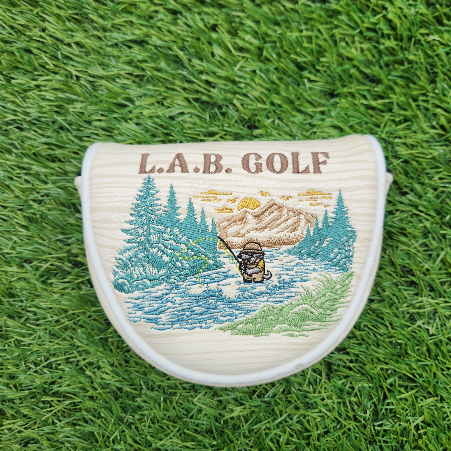 LAB GOLF ROLL & CAST OZ.1 MALLET PUTTER HEADCOVER VERYGOOD