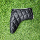 PING PREMIUM BLACK LEATHER BLADE PUTTER HEADCOVER VERYGOOD