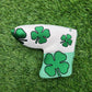 BLACK CLOVER LIVE LUCKY GREEN BLADE PUTTER HEADCOVER VERYGOOD