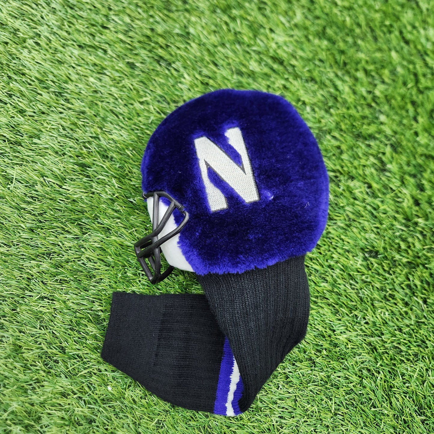NORTHWESTERN FOOTBALL HELMET HEADCOVER VERYGOOD