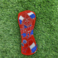 CMC DESIGN RED WHITE AND BLUE POPSICLE HYBRID HEADCOVER VERYGOOD